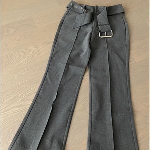 flare pant with belt